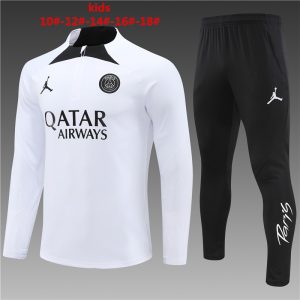 Paris Saint-Germain 2023/24 Half-Zip Kids Sweater+Pant 14001