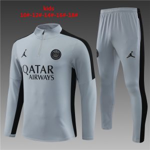 Paris Saint-Germain 2023/24 Half-Zip Kids Sweater+Pant 14001
