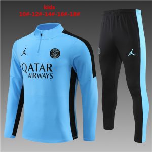 Paris Saint-Germain 2023/24 Half-Zip Kids Sweater+Pant 14001
