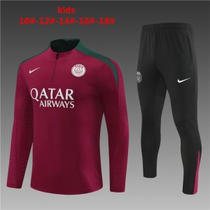 Paris Saint-Germain 2023/24 Half-Zip Kids Sweater+Pant 14001