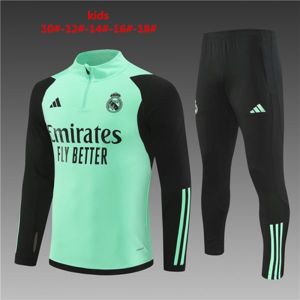 Real Madrid 2023/24 Half-Zip Kids Sweater+Pant 14001