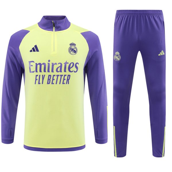 Real Madrid 2023/24 Half-Zip Adult Sweater+Pant 14001