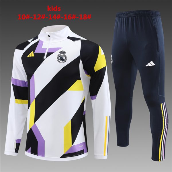 Real Madrid 2023/24 Half-Zip Kids Sweater+Pant 14001
