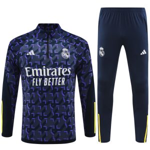 Real Madrid 2023/24 Half-Zip Adult Sweater+Pant 14001