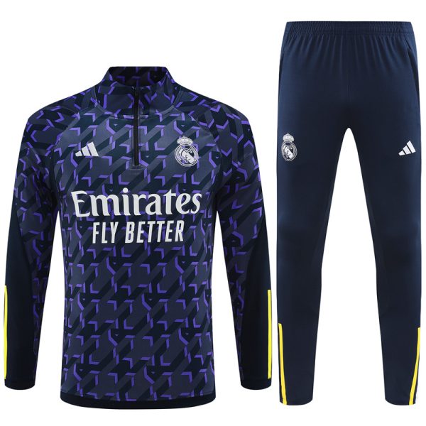 Real Madrid 2023/24 Half-Zip Adult Sweater+Pant 14001