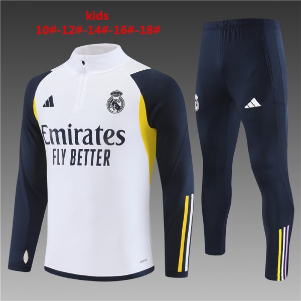 Real Madrid 2023/24 Half-Zip Kids Sweater+Pant 14001