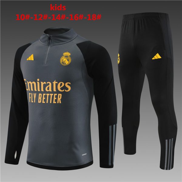Real Madrid 2023/24 Half-Zip Kids Sweater+Pant 14001