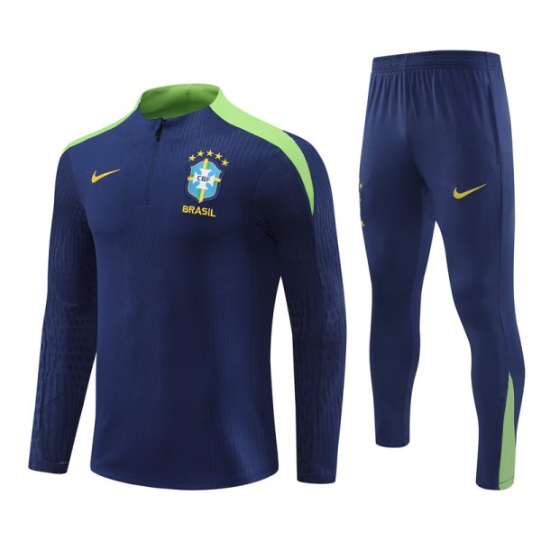 Brazil 2024/25 Half-Zip Adult Sweater+Pant 14001 - Image 5