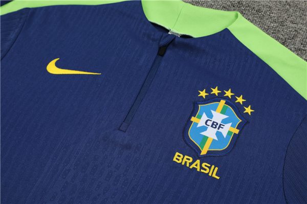 Brazil 2024/25 Half-Zip Adult Sweater+Pant 14001 - Image 3
