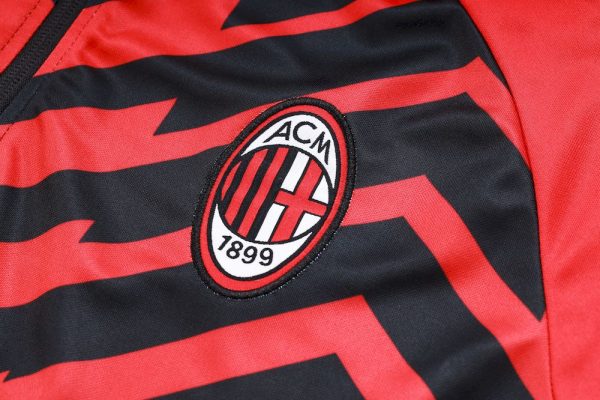 Ac Milan 2023/24 Half-Zip Adult Sweater+Pant 815 - Image 4