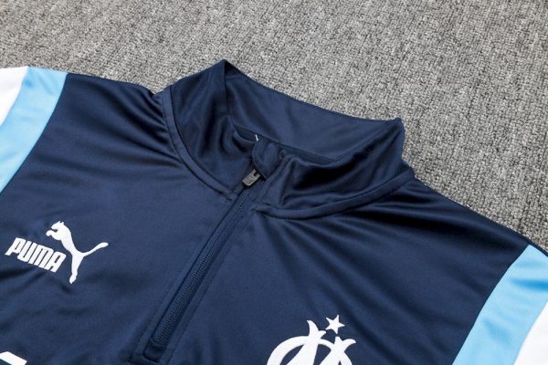 Olympique Marseille 2023/24 Half-Zip Adult Sweater+Pant 815 - Image 3