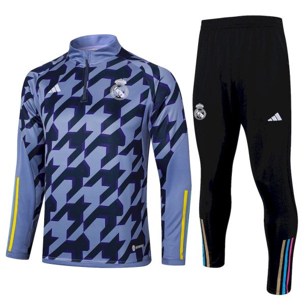Real Madrid 2023/24 Half-Zip Adult Sweater+Pant 815