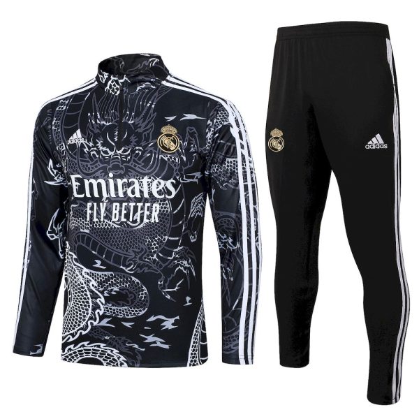 Real Madrid 2023/24 Half-Zip Adult Sweater+Pant 815
