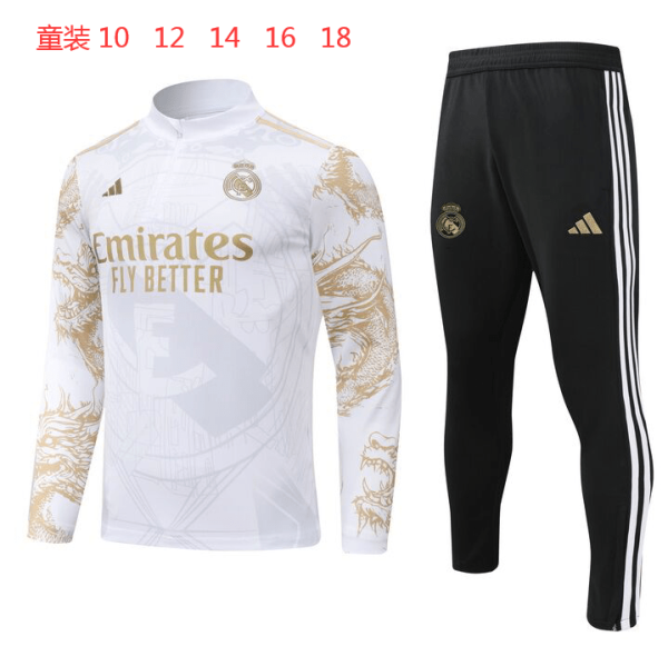 Real Madrid 2024/25 Half-Zip Kids Sweater+Pant 902