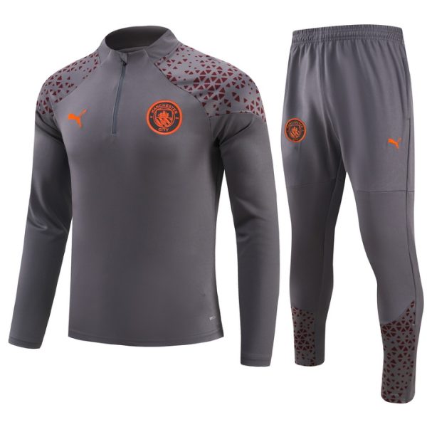 Manchester City 2024/25 Half-Zip Adult Sweater+Pant 14001 - Image 3