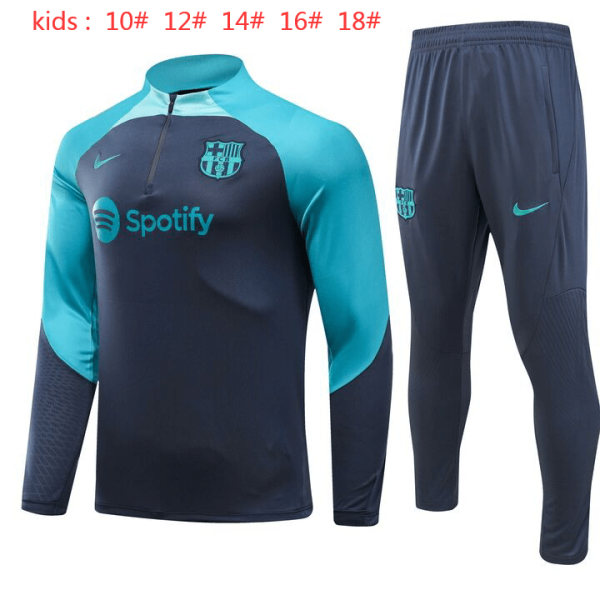 Barcelona 2023/24 Half-Zip Kids Sweater+Pant 902