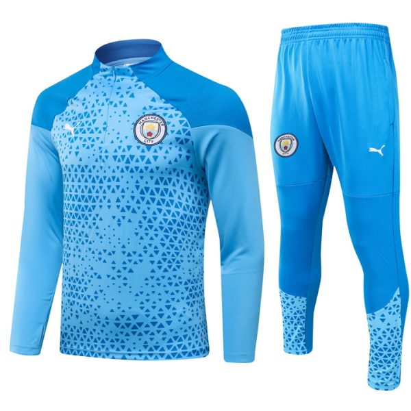 Manchester City 2023/24 Half-Zip Kids Sweater+Pant 902