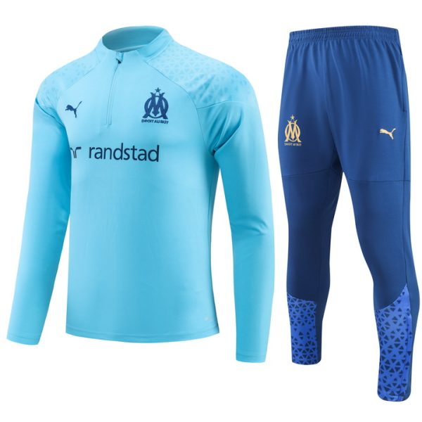 Olympique Marseille 2023/24 Half-Zip Kids Sweater+Pant 902