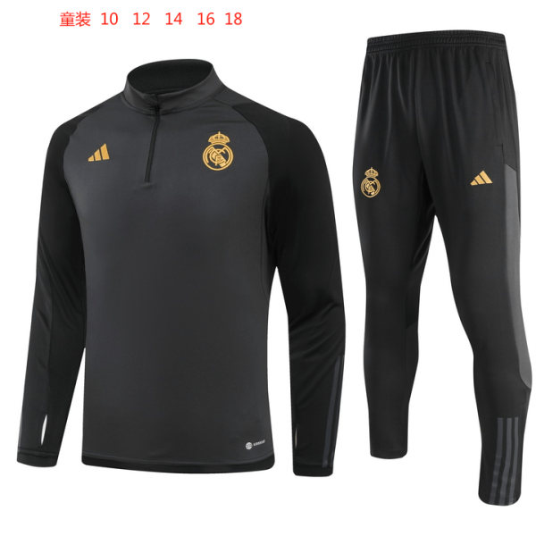 Real Madrid 2023/24 Half-Zip Kids Sweater+Pant 902