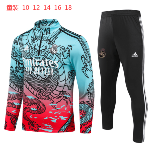 Real Madrid 2023/24 Half-Zip Kids Sweater+Pant 902