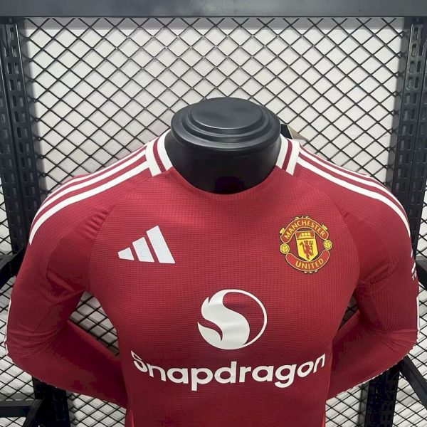 Manchester United 2024/25 Home Long Sleeves Jersey Player Version - Image 3