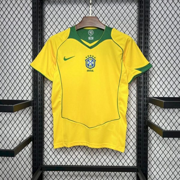 Brazil 2004/2006 Home Retro Jersey - Image 7