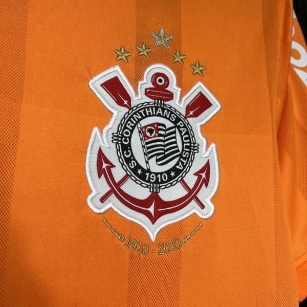 Corinthians 2010 Orange Color Retro Jersey - Image 7