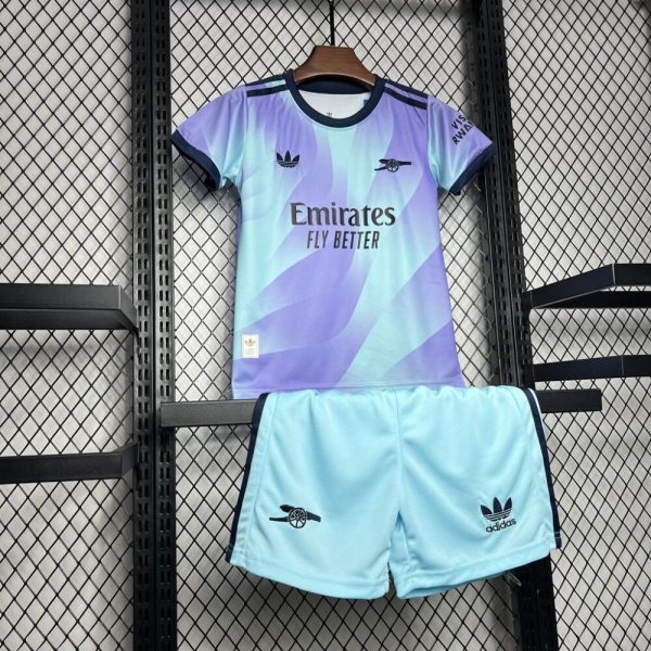 Arsenal 2024/25 Third Kids Kit - Image 3