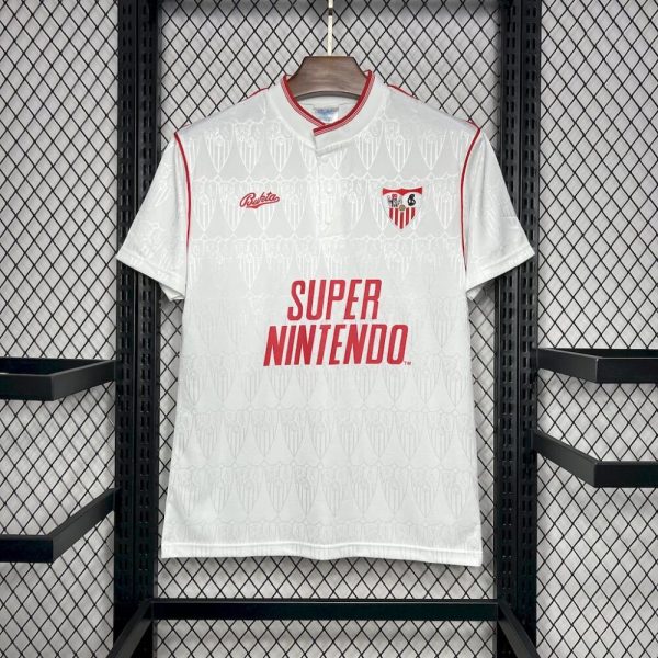 Sevilla Fc 1991/92 Home Retro Jersey - Image 11