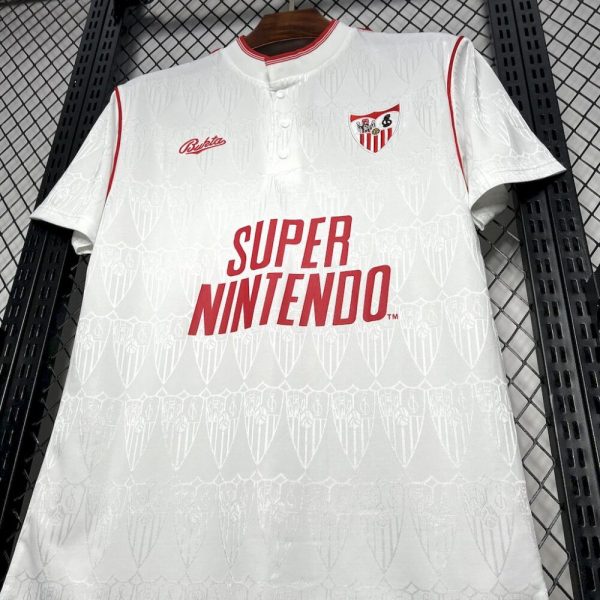 Sevilla Fc 1991/92 Home Retro Jersey - Image 5