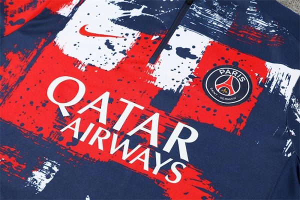 Paris Saint-Germain 2024/25 Half-Zip Adult Sweater+Pant 14001 - Image 7