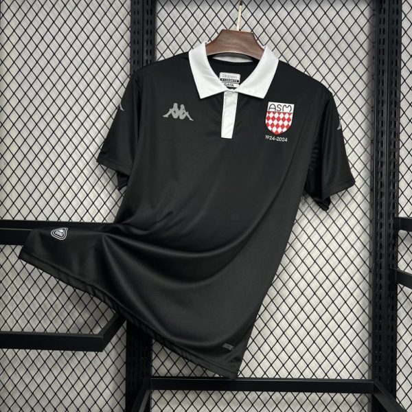 As Monaco 2024/25 Black Commemorative Edition Jersey