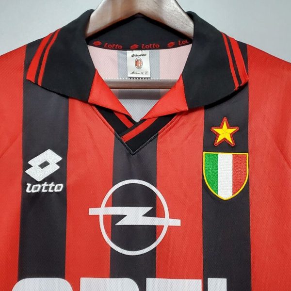 Ac Milan 1996/97 Home Retro Jersey - Image 5