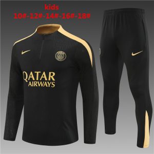 Paris Saint-Germain 2024/25 Half-Zip Kids Sweater+Pant 14001