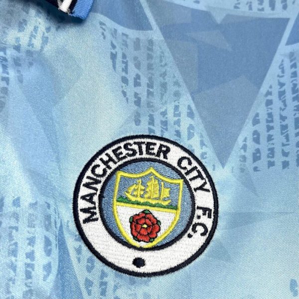 Manchester City 1989/91 Home Retro Jersey - Image 4