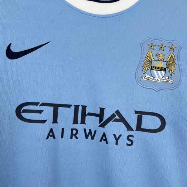 Manchester City 2013/14 Home Retro Jersey - Image 4