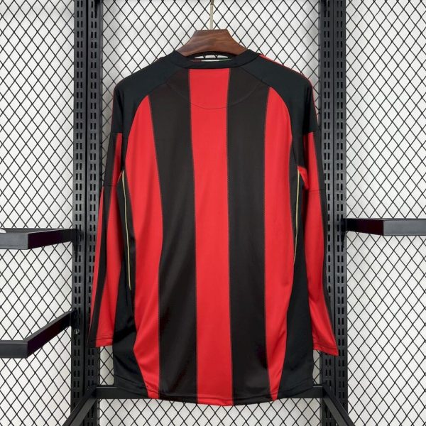 Ac Milan 2010/11 Home Long Sleeves Retro Jersey - Image 2