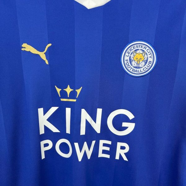 Leicester City 2015/16 Home Retro Jersey - Image 5