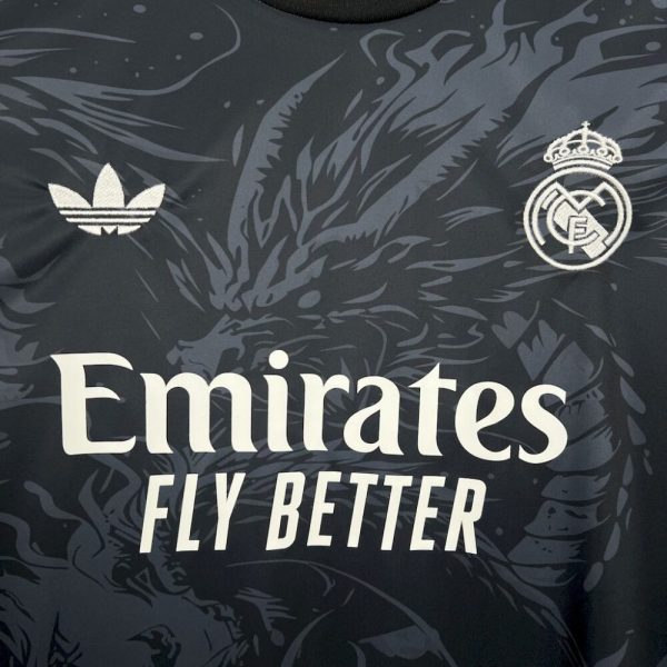 Real Madrid 2024/25 Black Red Dragon Jersey - Image 6