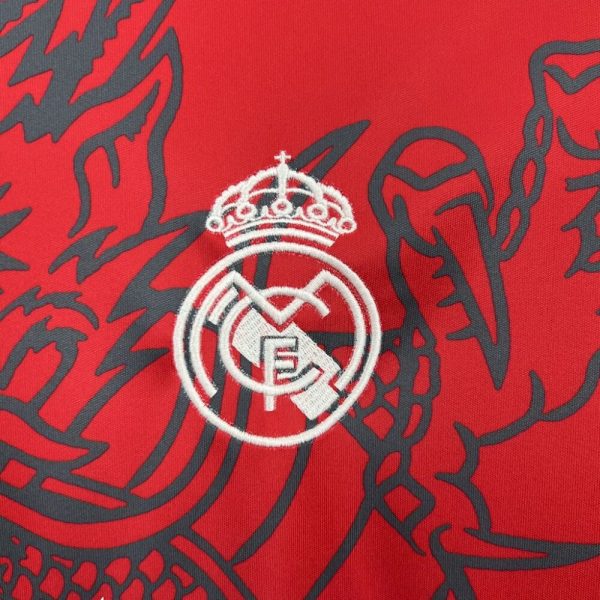 Real Madrid 2024/25 Red And Black Dragon Jersey - Image 6