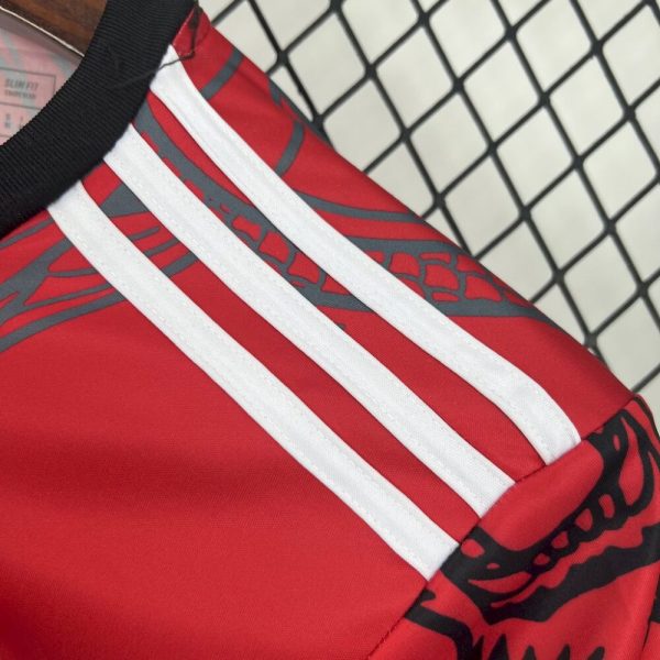Real Madrid 2024/25 Red And Black Dragon Jersey - Image 3
