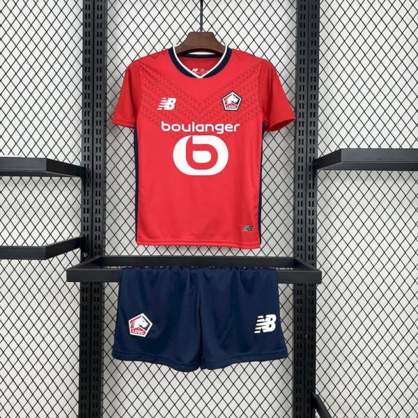 Lille Osc 2024/25 Home Jersey Kids Kit