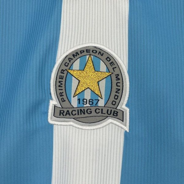 Racing Club De Avellaneda 2000/01 Home Retro Jersey - Image 7