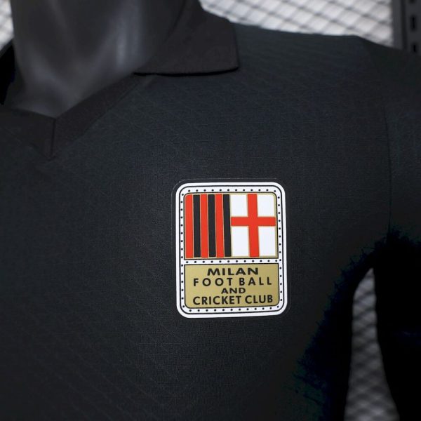 Ac Milan 2024/25 125Th Black Goalkeeper Retro Long Sleeves Jersey Player Version - Image 3