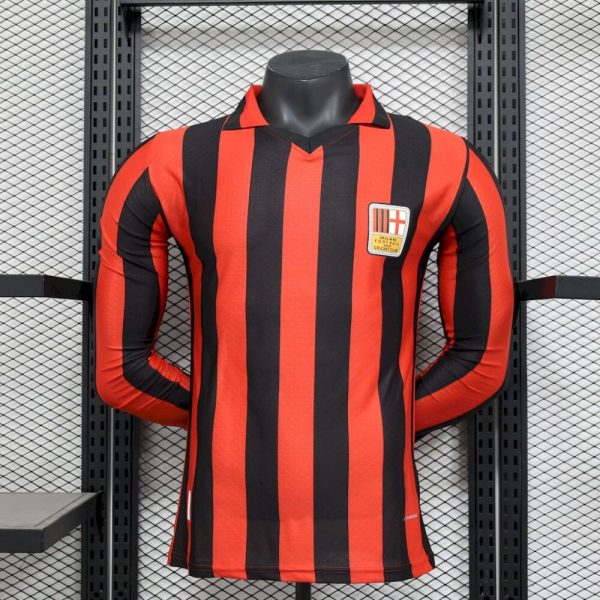 Ac Milan 2024/25 125Th Anniversary Edition Retro Long Sleeves Jersey Player Version