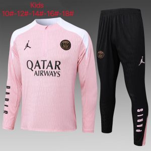 Paris Saint-Germain 2024/25 Half-Zip Kids Sweater+Pant 815
