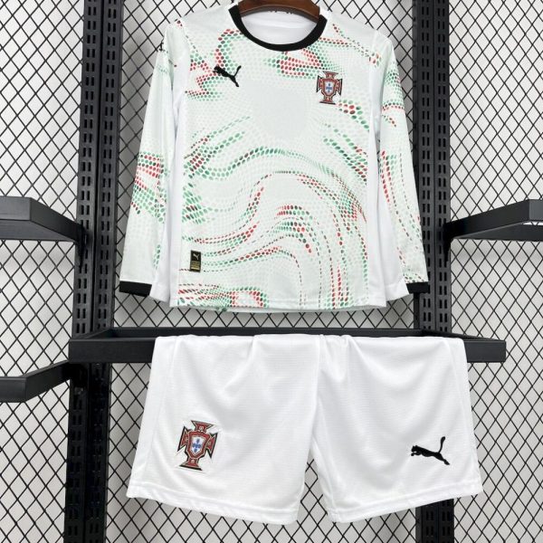 Portugal 2025/26 Away Long Sleeves Kids Kit - Image 3