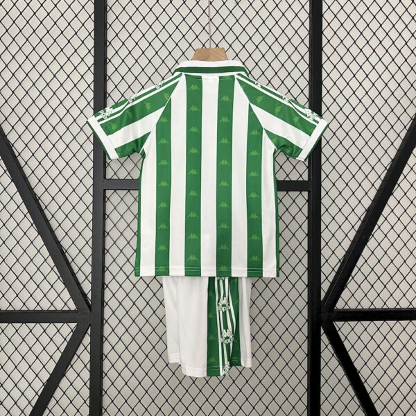 Benfica  1995/97 Home Kids Retro Jersey And Shorts - Image 2
