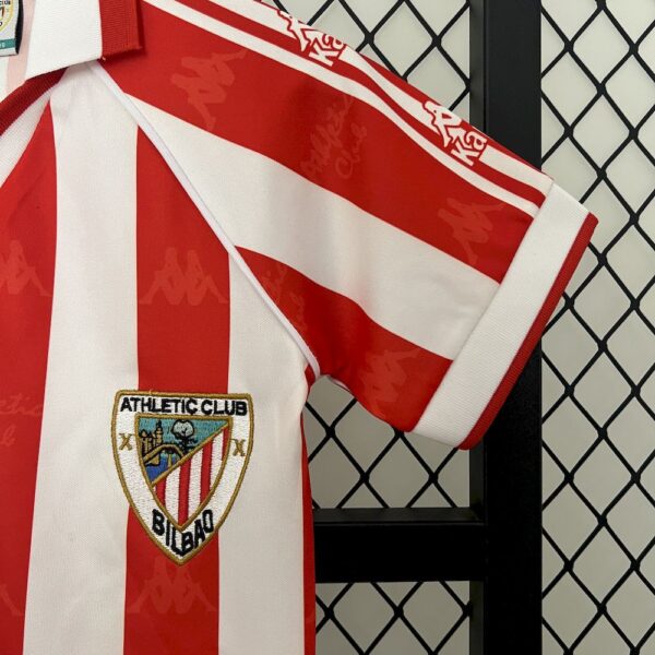 Athletic Bilbao 1995/97 Home Kids Retro Jersey And Shorts - Image 7