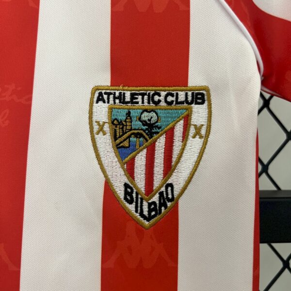 Athletic Bilbao 1995/97 Home Kids Retro Jersey And Shorts - Image 5